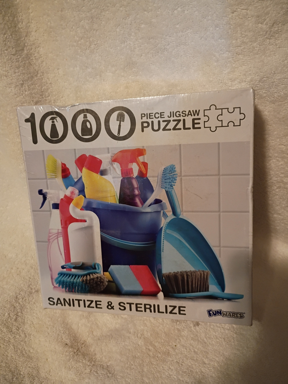 Sanitize & Sterilize Jigsaw Puzzle - Blue